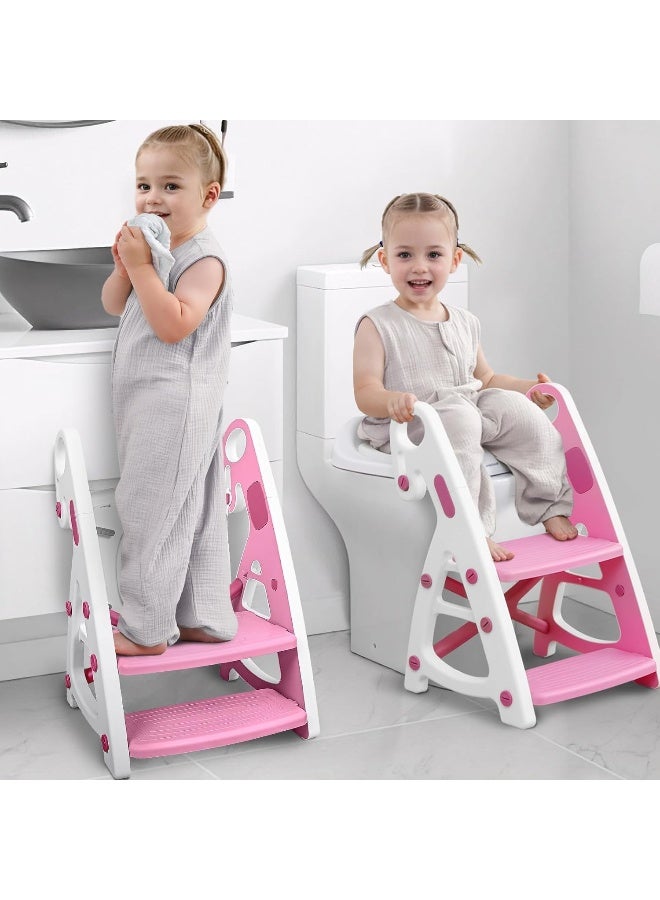 PRIMLECT Potty Training Toilet Seat with Step Stool Ladder - Image 1