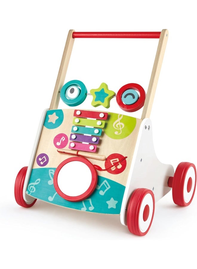 Hape My First Musical Walker – Wooden Baby Push Walker with Adjustable Speed, Music Box & Built-in Xylophone - Image 4