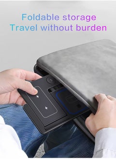 Fazza 3 in 1 Wireless Charger Foldable Pad, 15W  Fast Magnetic All in One Travel Charging Station, for iPhone Series, for Apple Watch  , for AirPods Pro (Black)  - Image 4