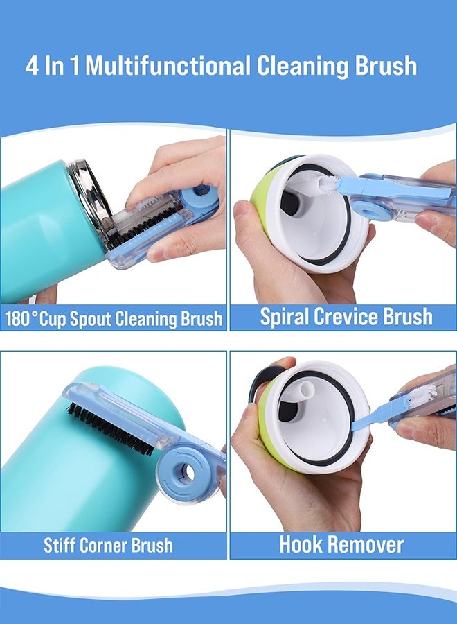 Stanley Pack of 5 Multi Functional Bottle Cleaner Flexible Brush Kit With Textured Grip Handles - Image 3