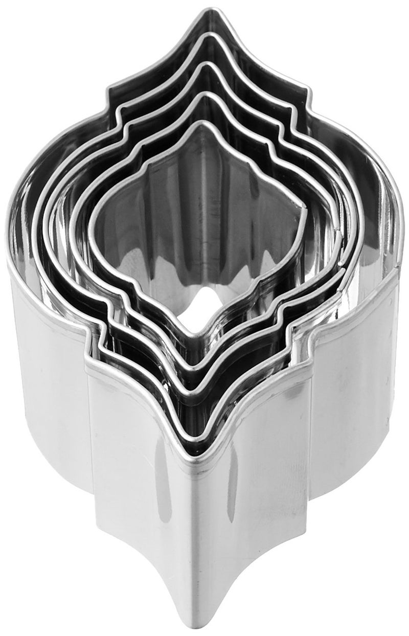 NY Cake Fleur Cutter Set of 5 Stainless Steel 2 2 12 3 3 34 4 14