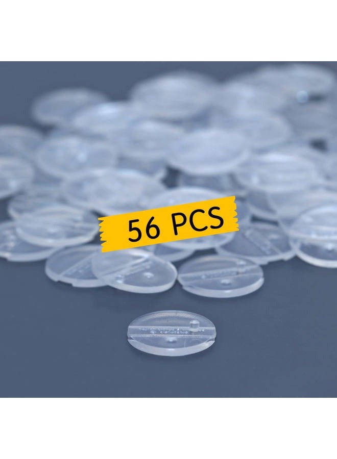 FIGURESLAB 56PCS Action Figure Support Stand Bases 6inch, Clear Figure Toy Display Holder Accessories, Compatible with Mavel Legends Series/GiJeo Classified Series/D C/Mo tu 1/12 Figures, Round - Image 2