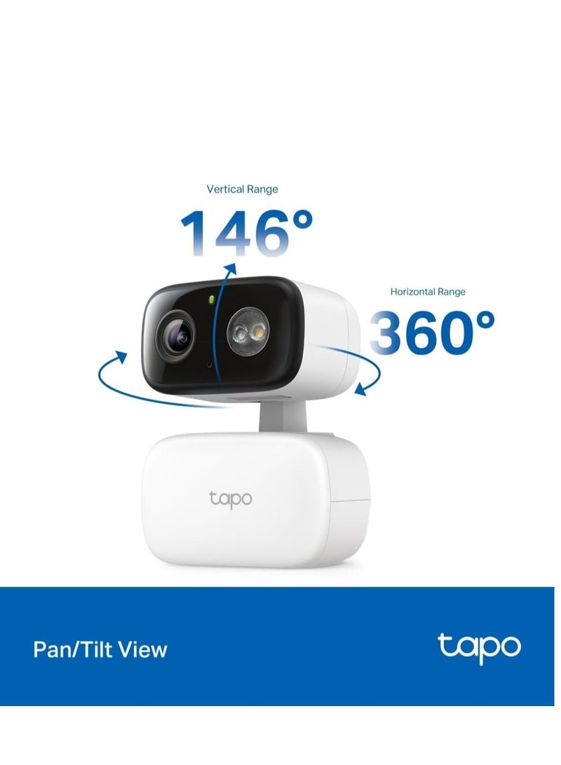 tapo TP-Link Tapo C206 Mini Surveillance Camera Recording 1080P 360° Coverage for Indoor and Outdoor, AI Detection and Notifications, MicroSD Card up to 512GB, 105.3×77.8×69.8mm - Image 5