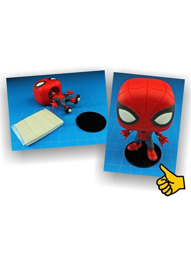 LITKO Black Pop Culture Figure Stands, 2-inch Round Bases | Compatible with Action Figures, Bobbleheads, and Funkos | No Peg - Image 4