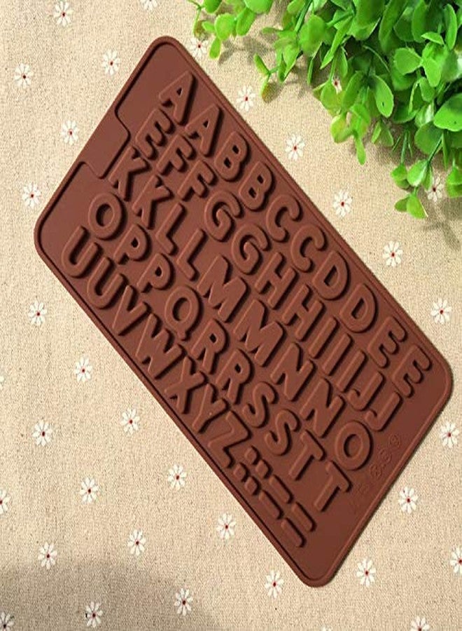 BAKING SET مجموعة أدوات الخبز - قالب سيليكون على شكل حروف أبجدية للشوكولاتة والجيلي والحلوى، قالب خبز الكيك، قالب أدوات الخبز (بني) - Image 5