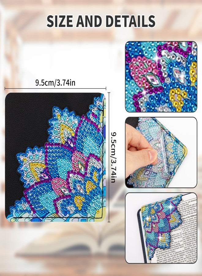 ALKALO 6 PCS Diamond Art Bookmarks, Diamond Painting Bookmarks for Book Lovers DIY Bookmark Corner Bookmark Adults Crafts Art Kits for Adults Kids Home Office - Image 3