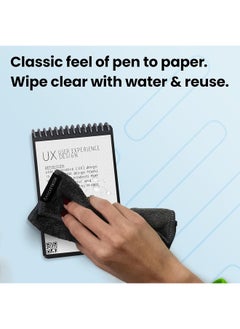 Rocketbook Smart Reusable Eco Notebook, Dotted Grid, Includes 1 Pilot Frixion Pen & Microfiber Cloth, Mini Size  - Image 2