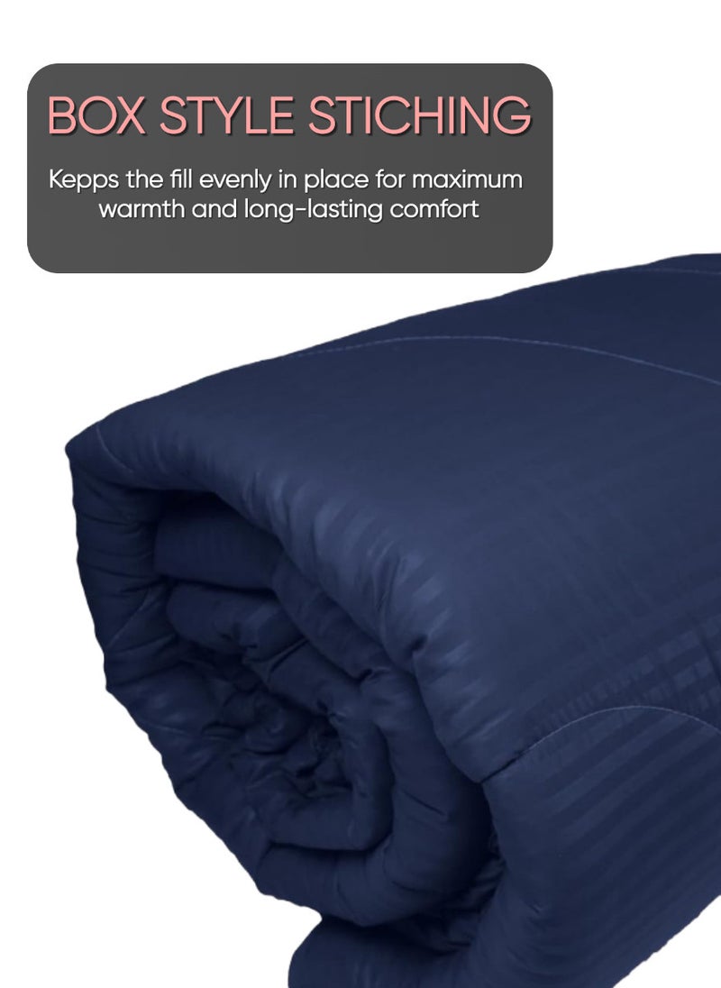 Blueberry Navy Blue Colour Solid Microfibre Duvet Fillers Microfiber160x220cm  - Image 4