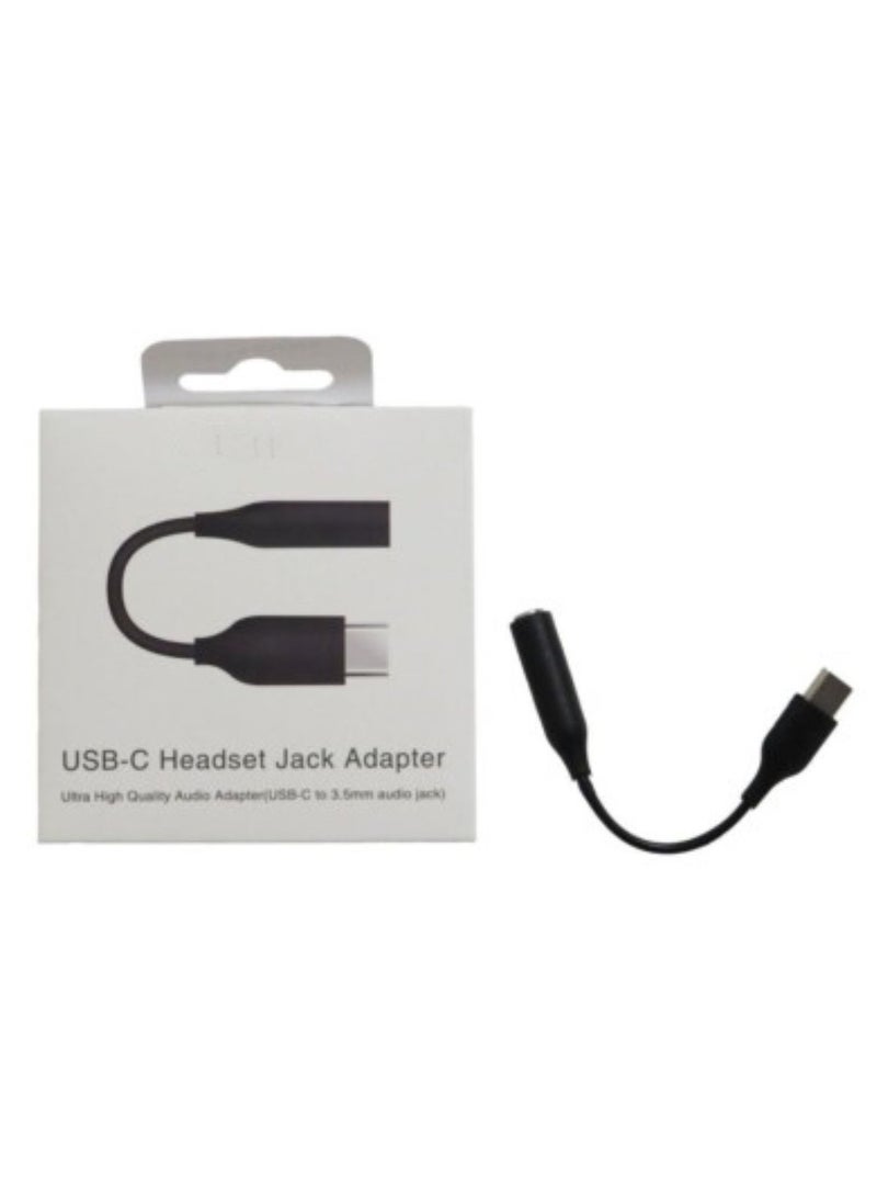 USB Type C Headphone Jack Adapter, Type C to 3.5mm Female Earphone Aux Audio Connector Adapter for HTC Moto Galaxy Black  - Image 5
