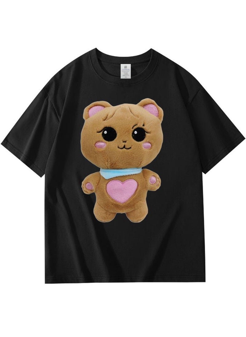 NIBEMINENT Blackpink Printed Cotton Short Sleeves T-Shirt 