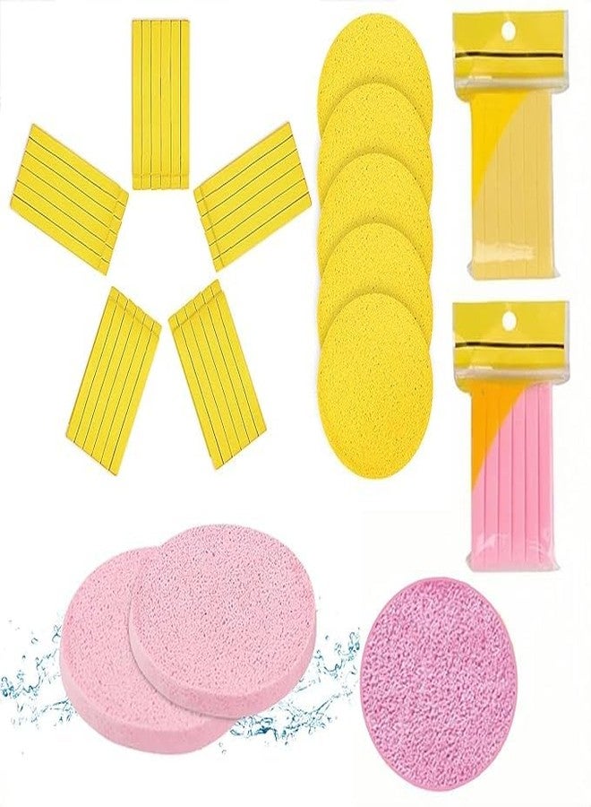 LOVHIDE 24 PCS Facial Sponges for Washing Face, Buff Puff Facial Sponge with Finger Cot, Face for Cleansing Buff Puff Exfoliating Facial Sponge, Reusable Facial Sponges Exfoliating for All Skin Types(MultiColor) - Image 2