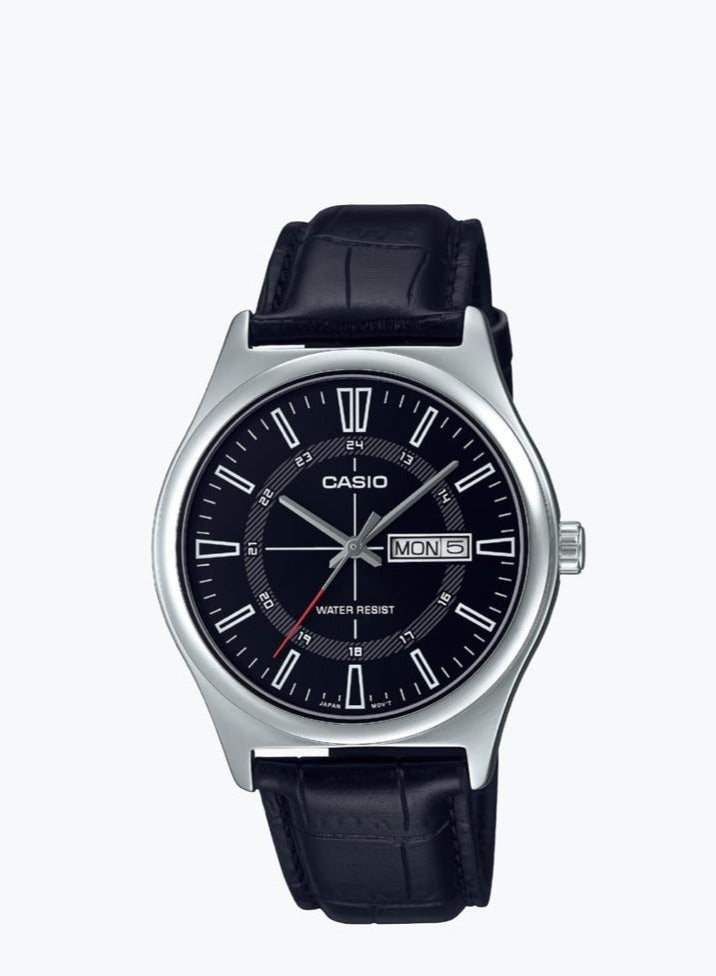 CASIO Men's Casual Analog Quartz Watch MTP-V006L-1CUDF -Black