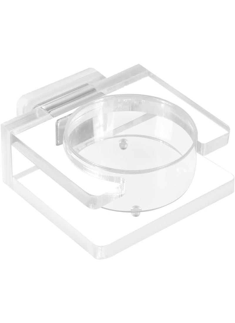 MiOYOOW Jumping Spider Feeder Mini Magnetic Spider Feeding Dish Transparent Acrylic Food Bowl Water Dish for Small Reptiles Spider Tarantula Scorpion Hermit Crab Larvae Mini Geckon  - Image 1