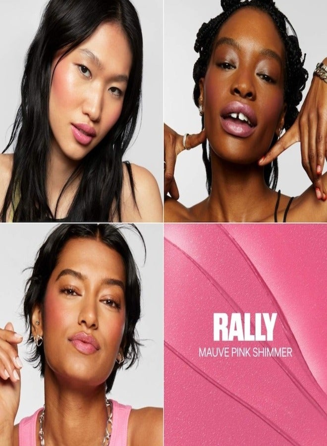 MILK MAKEUP MILK MAKEUP Lip + Cheek Cream Blush Stick Rally 6g – Mauve with Shimmer Multi-Use Non-Comedogenic Tint for Lips & Cheeks  - Image 2