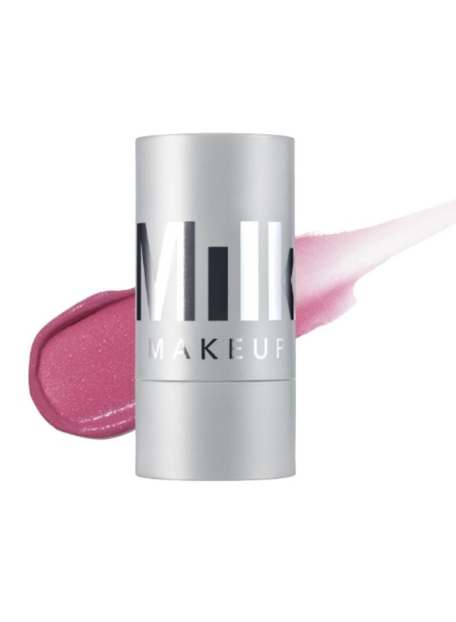 MILK MAKEUP Lip + Cheek Cream Blush Stick with Hyaluronic Acid – Rally Mauve with Shimmer, Buildable Cream Blush for Lips & Cheeks, 0.28 oz / 8 g - Image 1