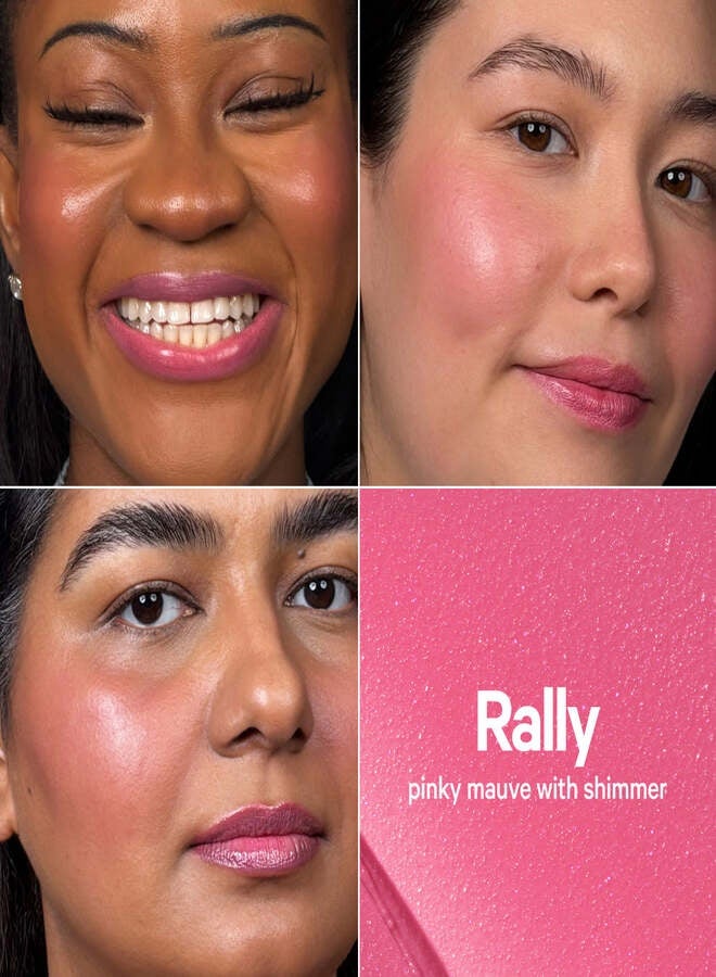 MILK MAKEUP Lip + Cheek Cream Blush Stick with Hyaluronic Acid – Rally Mauve with Shimmer, Buildable Cream Blush for Lips & Cheeks, 0.28 oz / 8 g - Image 5