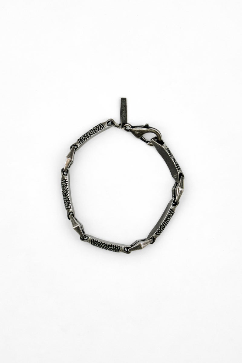 POLICE Men Fashionable Stainless Steel Bracelet, Silver - Image 4