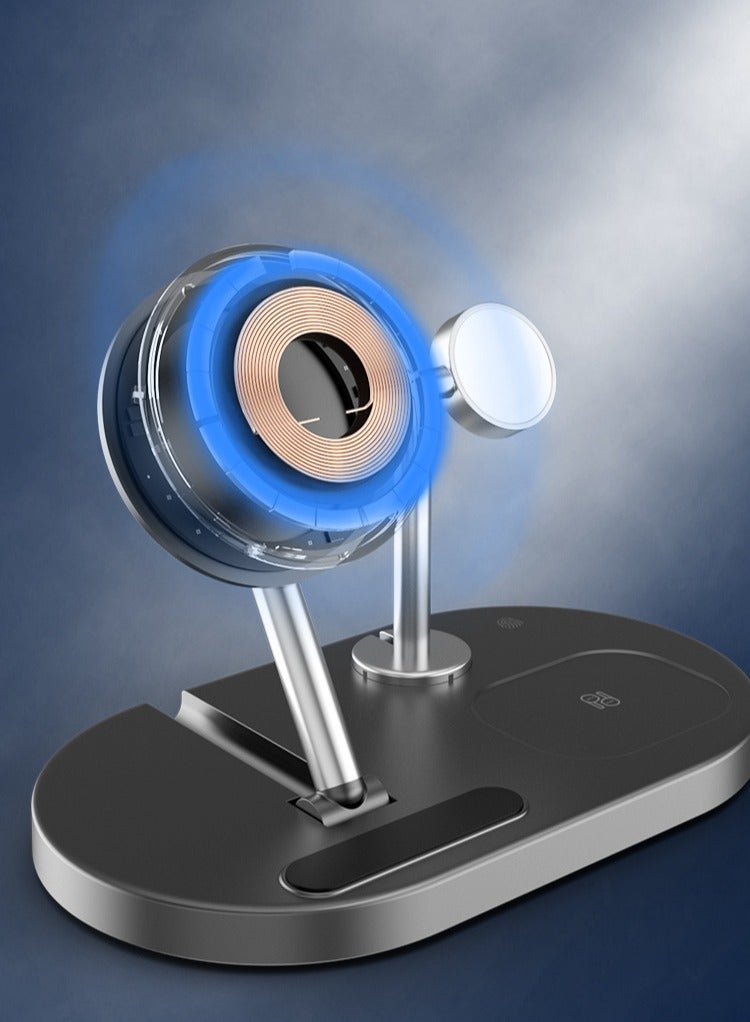 Car Home Wireless Charging Stand Is Suitable For Android IOS Mobile Phone Apple Watch - Image 3