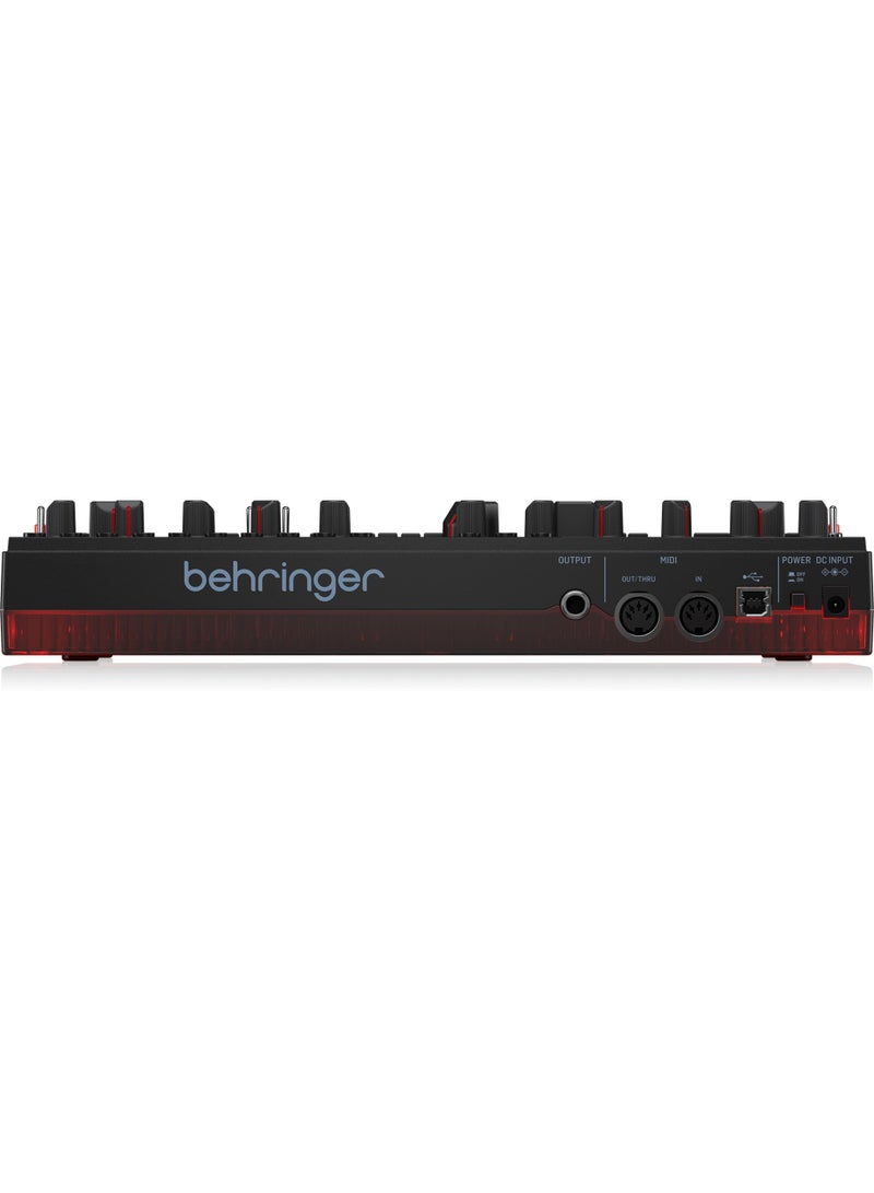 behringer محاكي خط الباس التناظري المعدل TD3MOBK مع VCO، VCF قابل للتحكم عبر MIDI ومذبذب تحت التوافقيات - Image 4