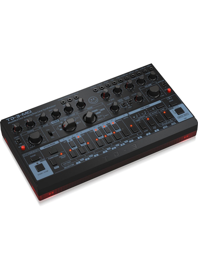 behringer محاكي خط الباس التناظري المعدل TD3MOBK مع VCO، VCF قابل للتحكم عبر MIDI ومذبذب تحت التوافقيات - Image 3
