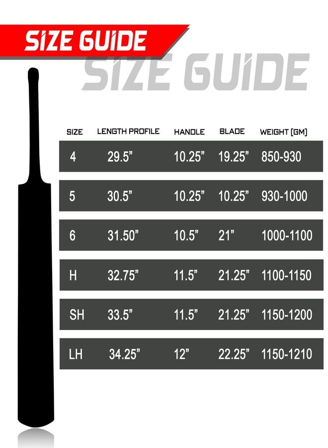 Zhoosh Plain English Wilow Cricket Bat | Warrier Look Cover | Short Handle - Image 4