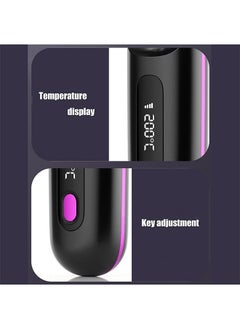 Hihonor Cordless Hair Straightener Brush, USB Rechargeable 4000mAh Straightening Brush for Travel Mini Curling Iron for Short Hair Negative Ion Anti-Scald Hot Comb Flat Iron 3 Temp-Settings, Black  - Image 5