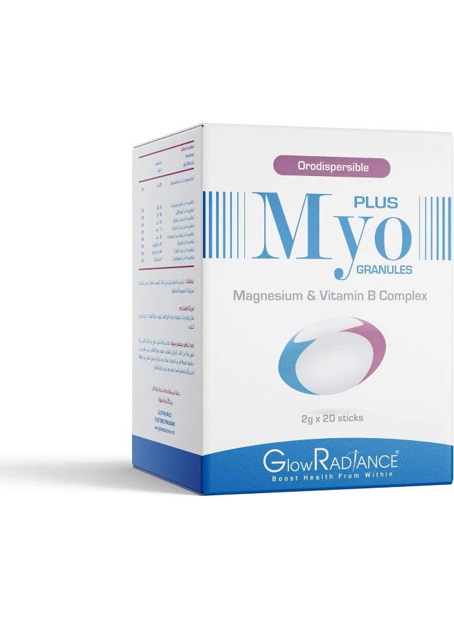 GlowRadiance Glow Radiance Myo Plus Granules Magnesium & Vitamin B Complex - Image 1