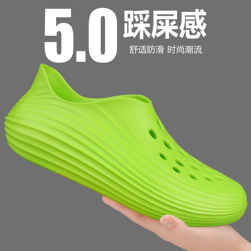 All-Inclusive Sports Slippers Breathable Sandals Summer Clogs For Men And Women Non-Slip Outer Wear Thick-Soled Beach Shoes - Image 1
