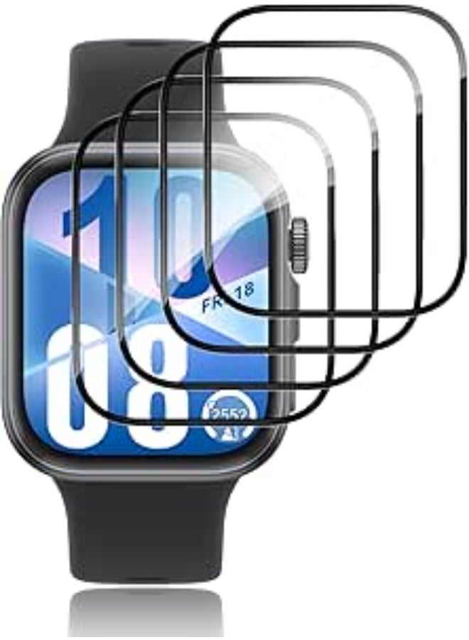 Pack of 4 Screen Protectors For Huawei Watch Fit 3, 3D Full Coverage Flexible Screen Protector, Ultra Resistant, Anti-Scratch High Clear Screen Protector - Image 1