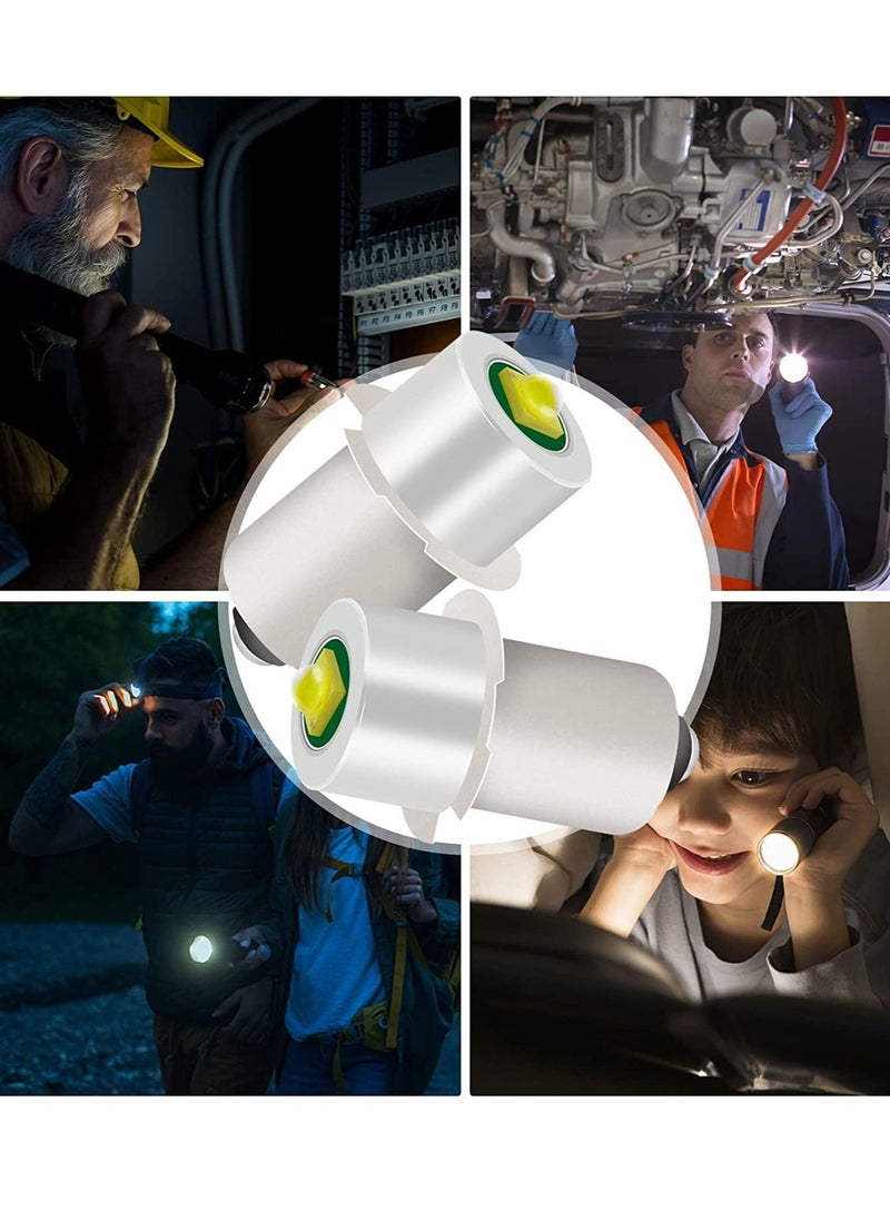 Excefore - LED Flashlight Replacement Bulb with 18V 12V 19.2V 6-24 Volt and 3W 247LM and PR2 P13.5S LED Conversion Kit Compatible Ryobi Milwaukee Craftsman Torch Lantern Work Light - Image 1
