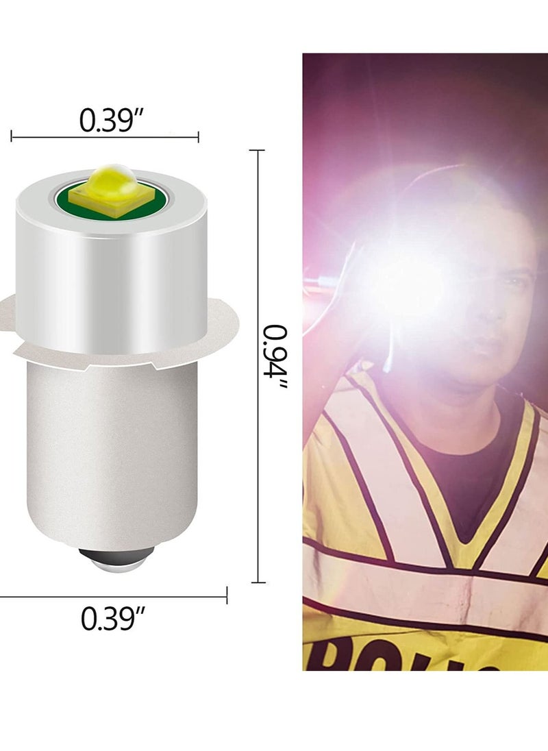 Excefore - LED Flashlight Replacement Bulb with 18V 12V 19.2V 6-24 Volt and 3W 247LM and PR2 P13.5S LED Conversion Kit Compatible Ryobi Milwaukee Craftsman Torch Lantern Work Light - Image 1