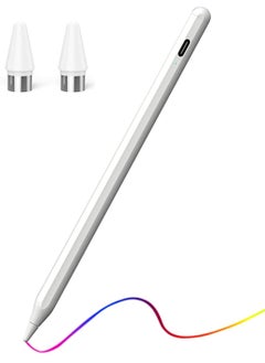 Active Stylus Pen for iOS&Android Touch Screens, Universal Fine Point Pencil Rechargeable Compatible with iPad,iPad Pro,iPad Air,iPad Mini, Samsung, Smart Phone and Tablet for Writing/Drawing