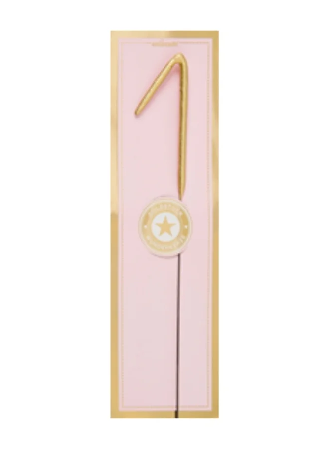 Wondercandle Gold Sparkler Candle - Number 1