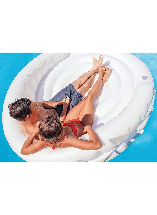 INTEX Inflatable Canopy Island Unique Designed Non-Toxic Sturdy Durability Pool Float 199x150cm - Image 2