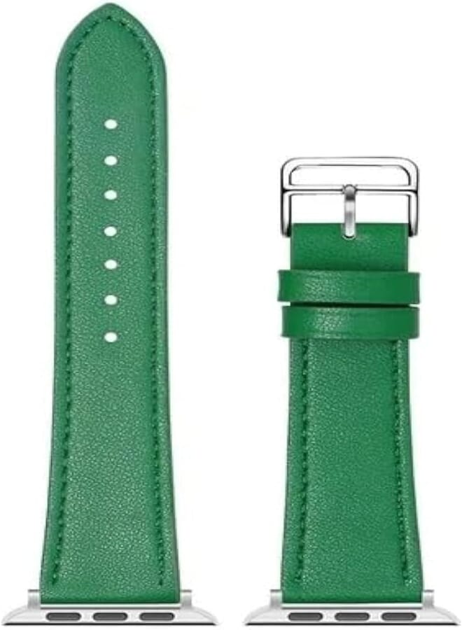Next Next store Compatible with Apple Watch Band 42mm 44mm 45mm 49mm, Genuine Leather Strap for iWatch Series 7/6/SE/5/4/3/2/1 Women Men