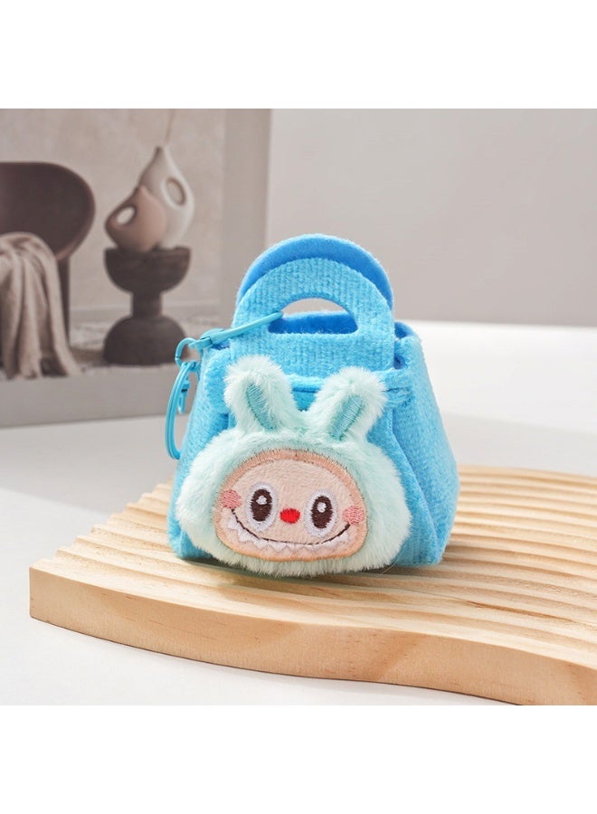 LABUBU Labubu Plush Coin Storage Bag Pendant Cartoon Keychain Hanging Accessory Claw Machine Doll Toy  - Image 1