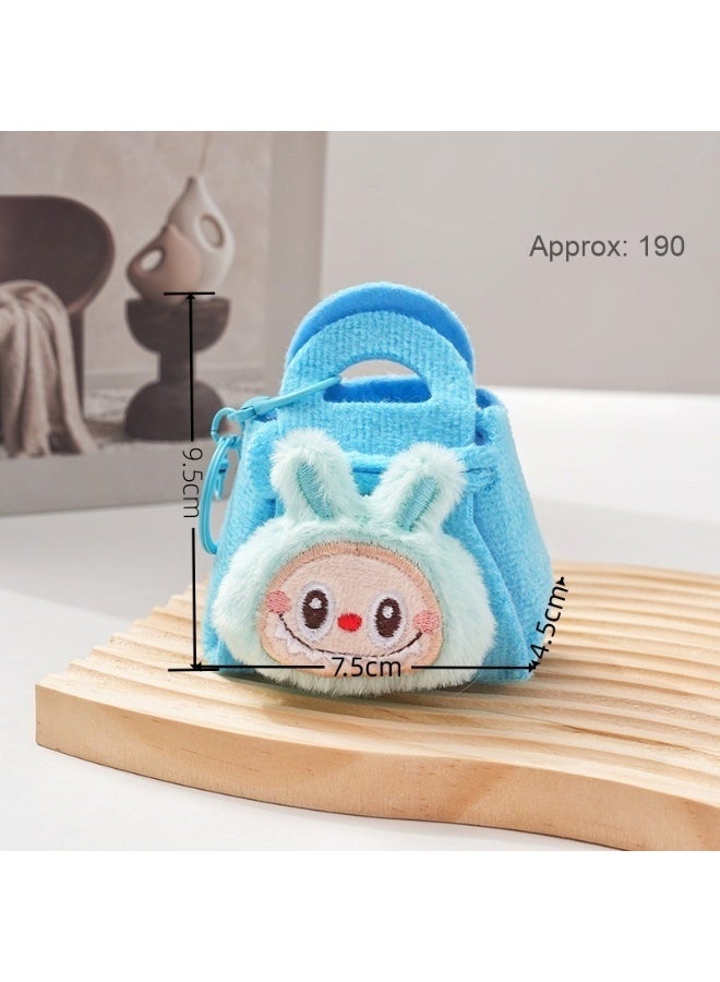LABUBU Labubu Plush Coin Storage Bag Pendant Cartoon Keychain Hanging Accessory Claw Machine Doll Toy  - Image 2