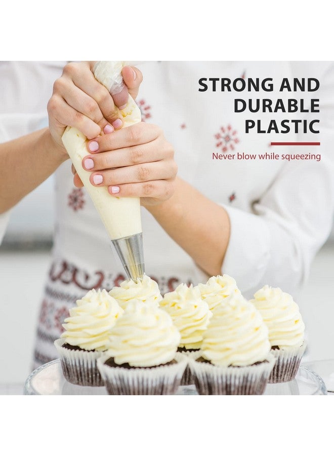 ChengFu 100pcs Disposable Small Piping Bags 8 inch, Mini Piping Bags, Pastry Piping Bags for Cream Frosting, Icing Bags for Cake and Dessert Decorations - Image 3