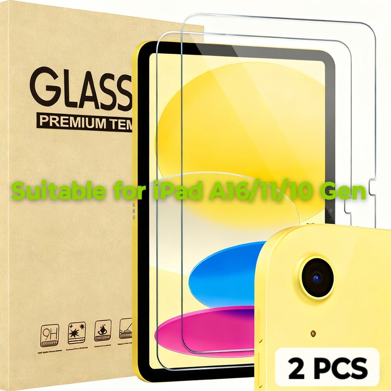 Tempered Glass Screen Protector For Ipad 11th Generation 11 Inch 9H Hardness Scratch Resistant 2 Pack - Image 1