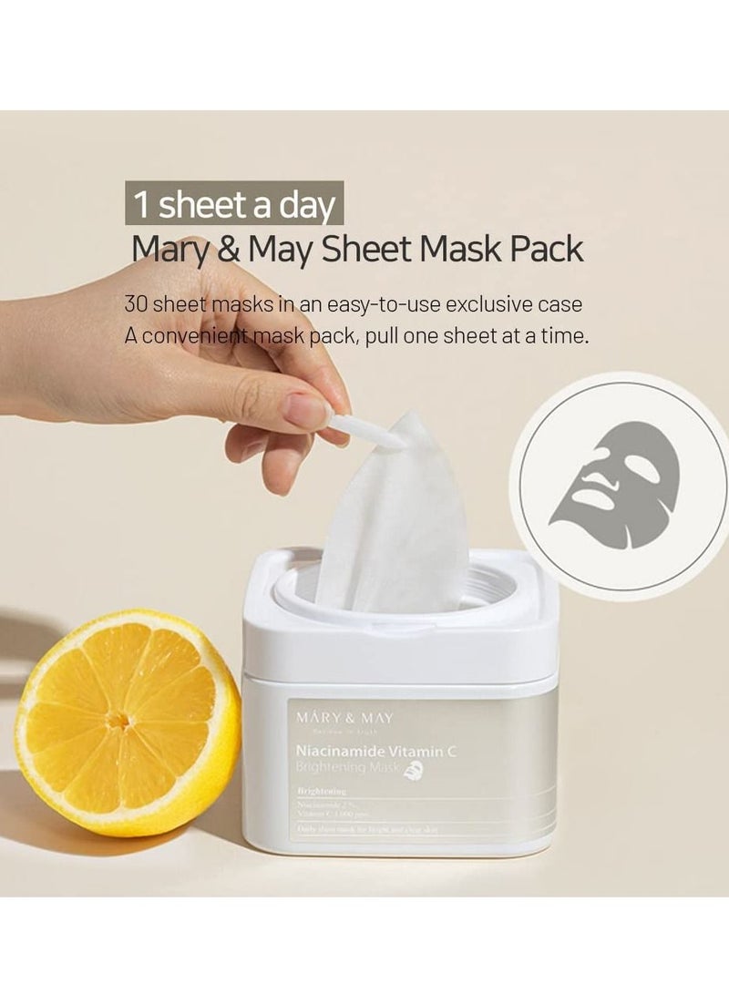 Mary And May Niacinamide Vitamin C Brightening Mask - Image 2