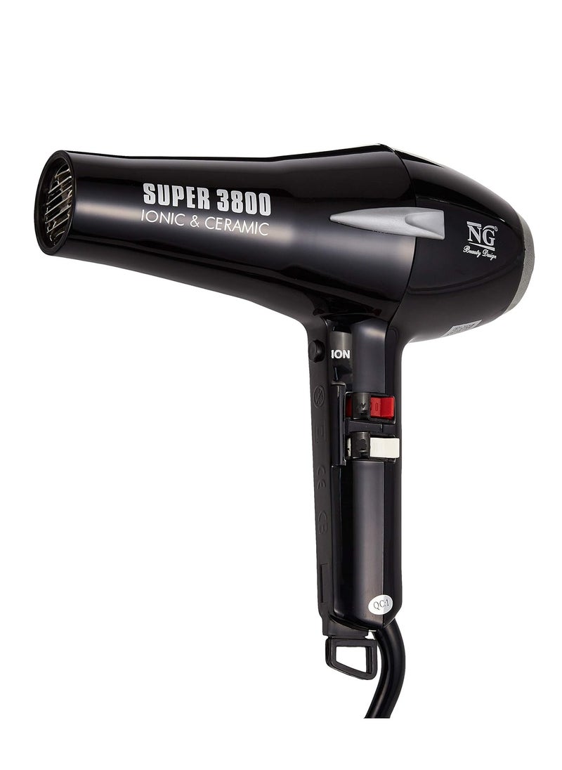 ان جي - مجفف شعر NG Beauty Design Super Energy 3800 الأيوني والسيراميك - Image 1