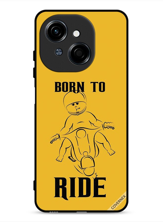 Covernex Tecno Spark Go 1 4G Protective Case Cover Born To Ride - Image 1