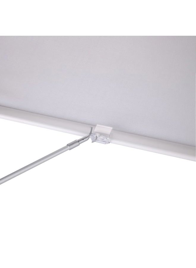 ZSTARR Tension Rod,Blinds Shads Push Pull Adjustable Rod for Cordless Window Blinds and Shades,Easy to Pull The Shades Down and Up 13.5''-23.8'' Silver - Image 1