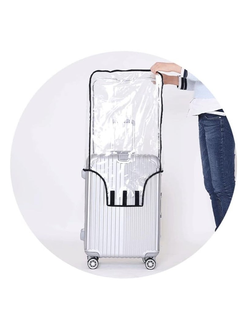 24/28/30 inch Set PVC Luggage Protector Covers,Clear Suitcase Cover Protector, 30 Inch Transparent Luggage Protective Cover Case for Wheeled Suitcase - Image 5
