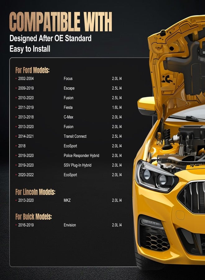SYKRSS مجموعة SYKRSS من 4 شمعات إشعال إيريديوم XP5363 متوافقة مع سيارات فورد فييستا، سي-ماكس، فوكس، إيكوسبورت، ترانزيت كونكت، فيوجن، إسكيب، SSV الهجينة القابلة للشحن، MKZ، إنفيجن بمحركات 1.6 لتر، 2.0 لتر، و2.5 لتر رباعية الأسطوانات. بديل لشمعة الإشعال XP5363. - Image 4