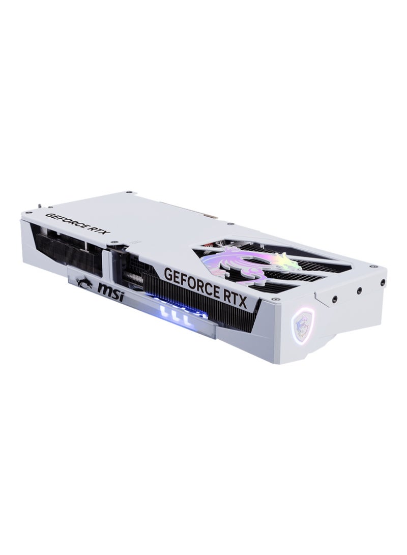 MSI GeForce RTX 5070 Ti 16GB GDDR7 GAMING TRIO OC White Graphics Card, Blackwell Architecture, 2580MHz, PCIe 5.0, DLSS 4, Ray Tracing, TRI FROZR 4, 3x DP 2.1, HDMI 2.1, RGB, 16-Pin Power, White | 912-V531-060  - Image 3