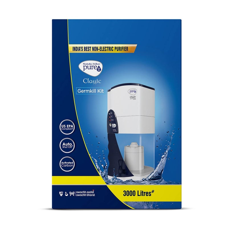 Pureit HUL Pureit Germkill kit for Classic water purifier 3000 L capacity Activated Carbon - Image 1
