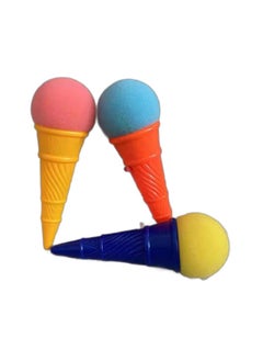 30Pcs Ice Cream Ejection Toys Foam Ball Launcher Size 3.5*9.5cm