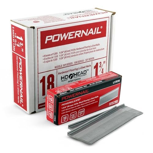 Powernail L175185 18-Gauge 1-3/4-Inch Length Powercleats L-Cleat Flooring Nails (5000ct) - Image 4