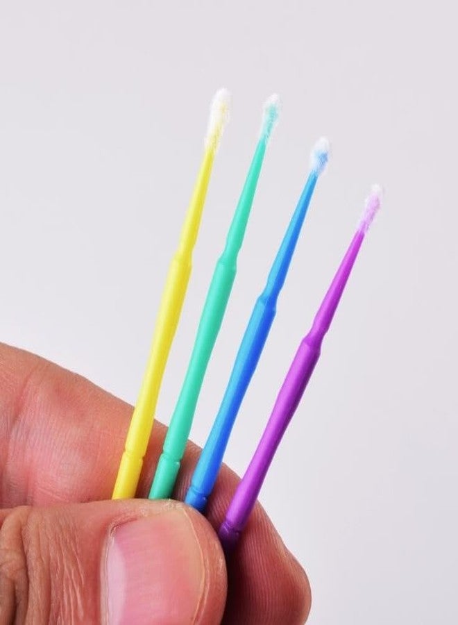 Savni Cotton Swab Applicators for Eyelash Extensions, Multicolor, 100 Pieces - Image 2